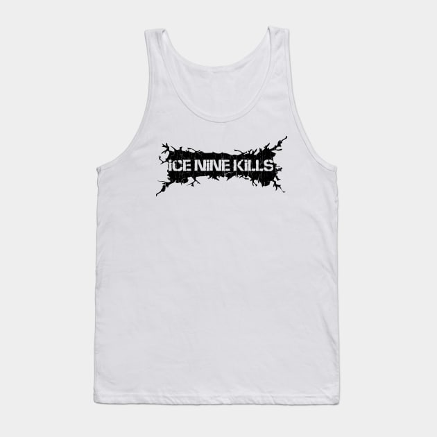 Black Distressed - Ice Nine Kill Tank Top by PASAR.TEMPEL